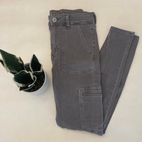 American Eagle Hi-Rise Jegging in Ne(x)t Level Stretch, Size 6 Regular, Gray - Picture 1 of 6